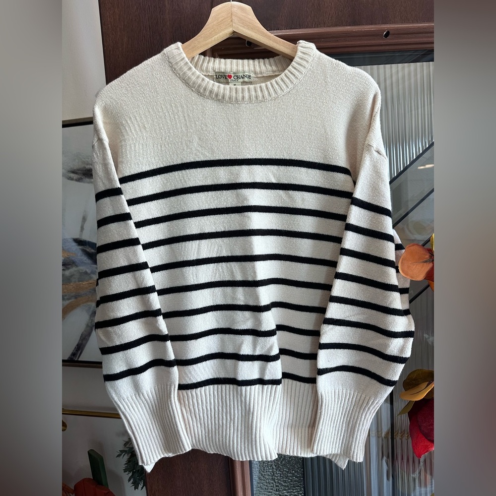 Love Change Italy Striped Sweater